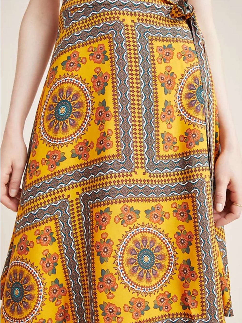NWT Farm Rio Anthropologie Suncatcher skirt- wrap MEDIUM - Picture 2 of 6